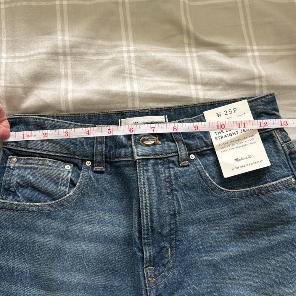 Madewell Women's Straight Leg Jeans - Blue - Picture 4 of 4